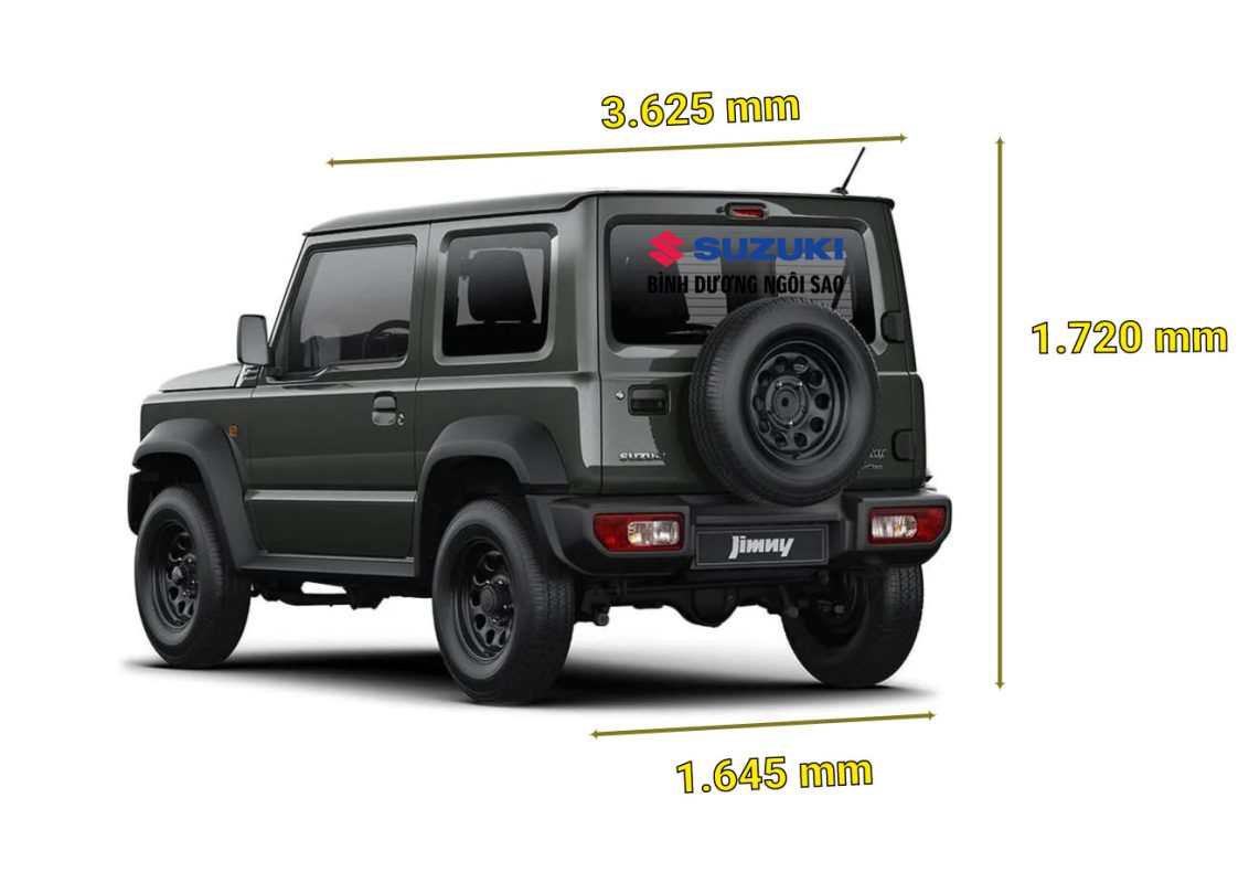 SUZUKI JIMNY 16 kich thuoc suzuki jimny